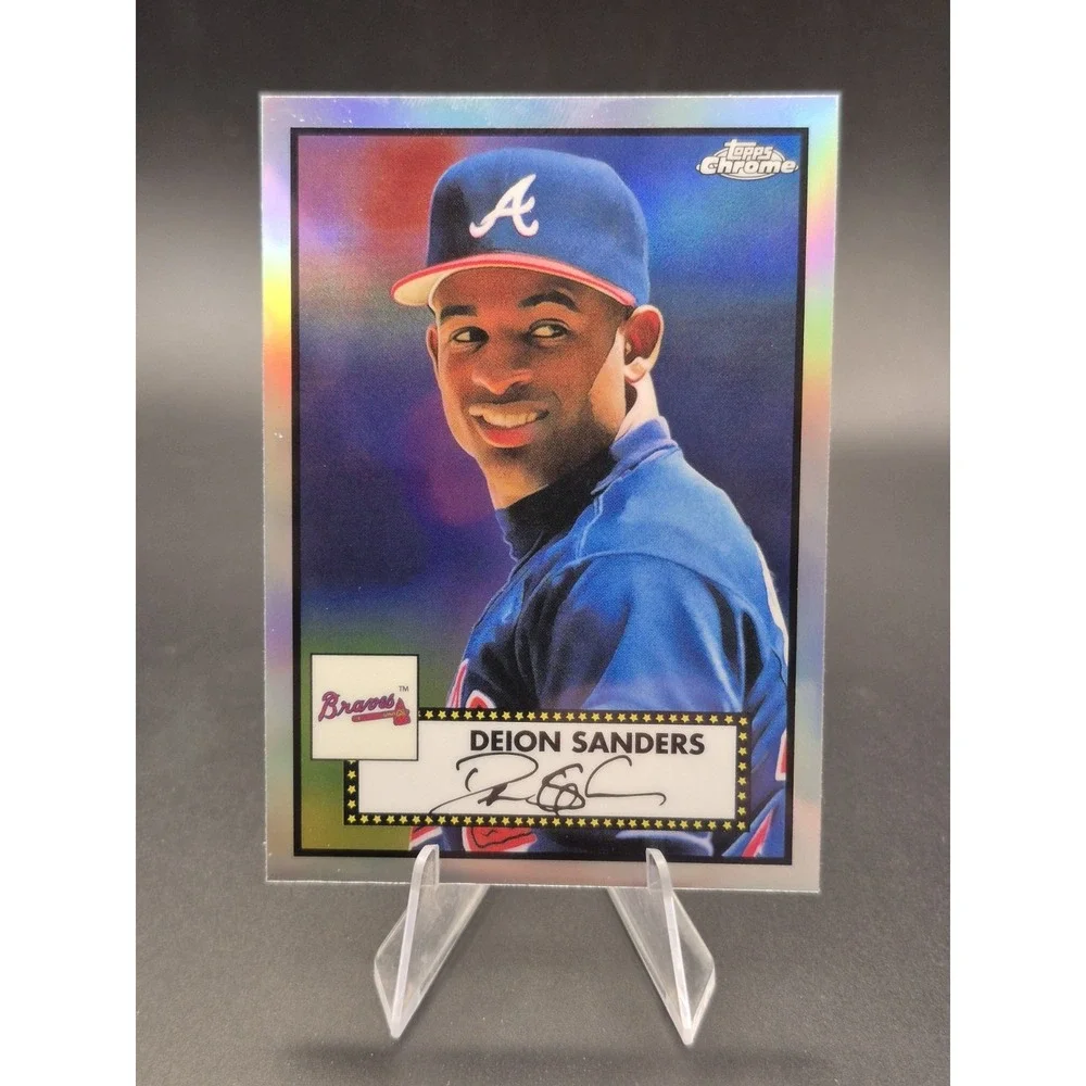 2021 Topps Chrome Platinum Anniversary Deion Sanders #320 Refractor Braves